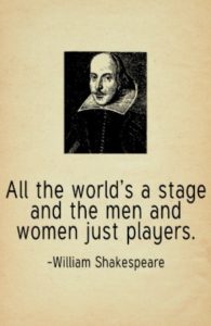 Shakespeare Quote Actors on a Stage