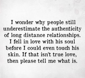 Being in a long distance relationship Quotes