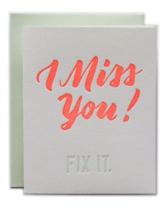I Miss You Cards