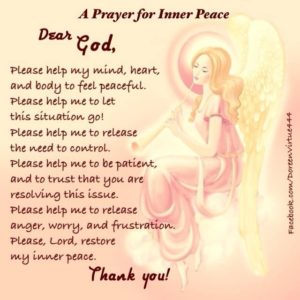 prayer for healing quotes inner peace