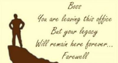Farewell Quotes For Boss