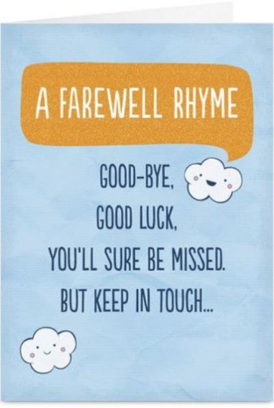 Farewell Rhyme