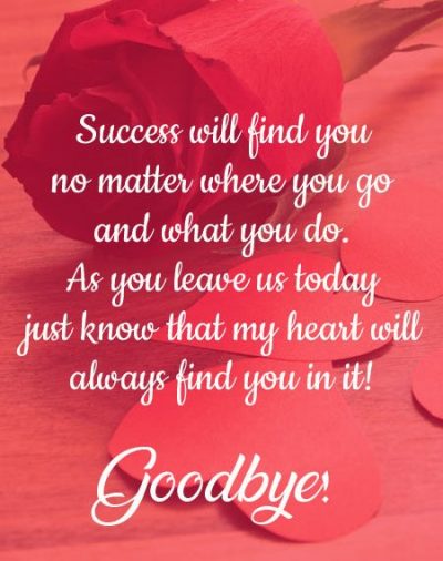 Farewell Wishes For Him