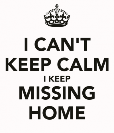 I can't Keep Calm Missing Home