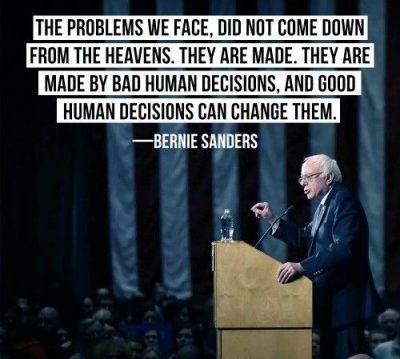 Quotes About Humans By Bernie Sanders