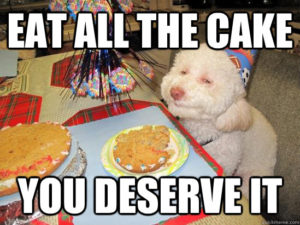 Funny happy birthday cake memes