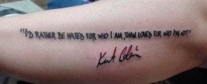 Kurt Cobain Quotes Tattoo Designs Images