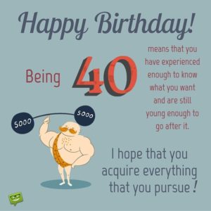 funny birthday wishes at 40
