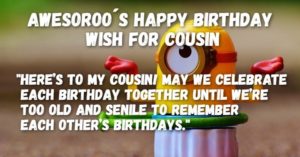 funny birthday wishes for cousin