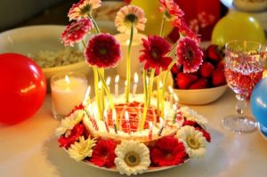 Happy Birthday Cake Images with Flowers