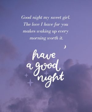 Cute good night quotes for her