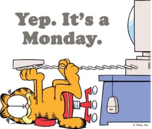 Garfield I Hate Mondays Meme