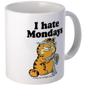 Garfield I hate Monndays Mug