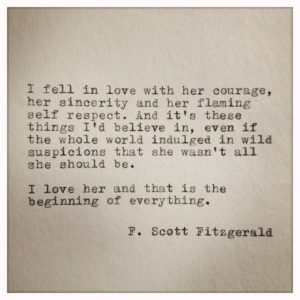 QUotes about Unrequited Love in the great gatsby