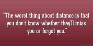 Sad Long Distance Relationship Quotes