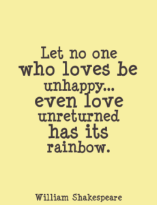 Unrequited love quotes Shakespeare