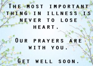 Get Well Soon Quotes with Prayer