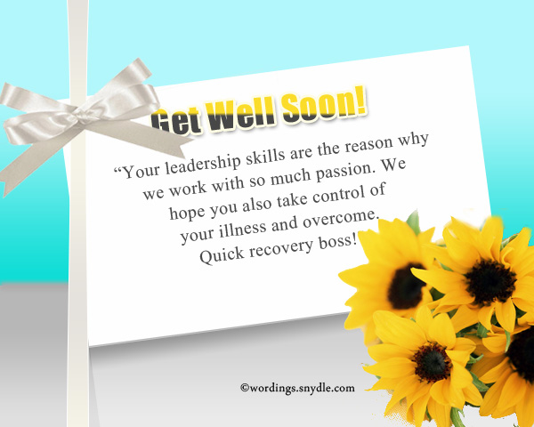 Get well soon messages for boss HD