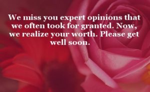Get well soon miss you quotes