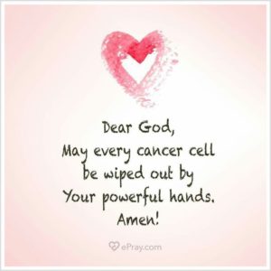 Prayer for healing cancer quotes