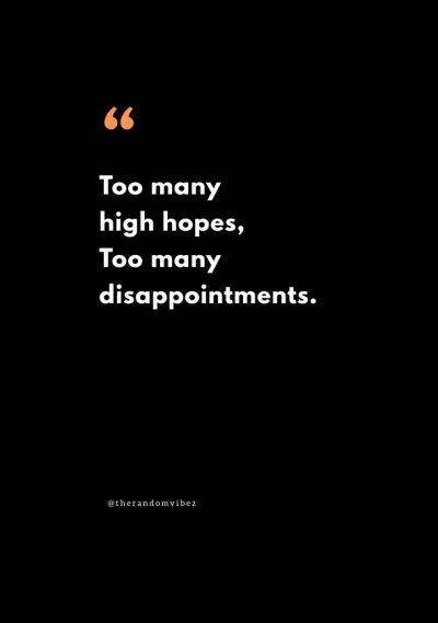 quotes about being disappointed