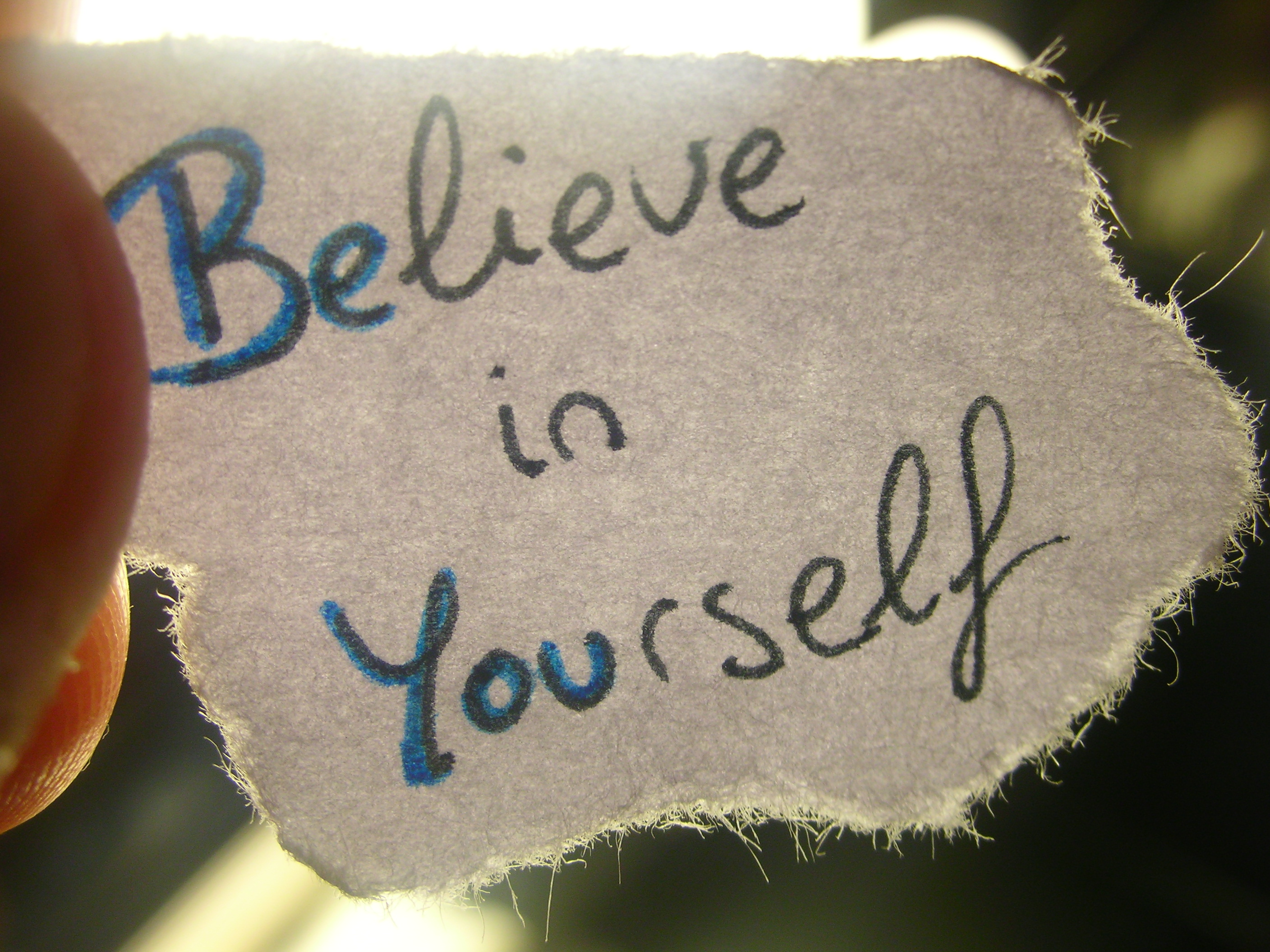 essay believe in yourself