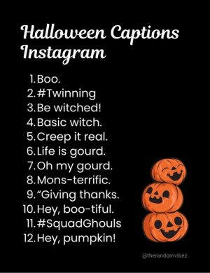 halloween captions