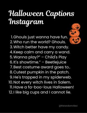 spooky captions for instagram