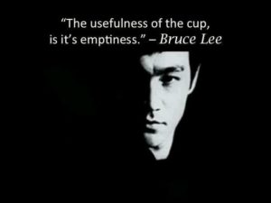 Bruce Lee Quotes Empty Cup