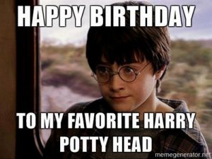 Cute Harry Potter Birthday Meme