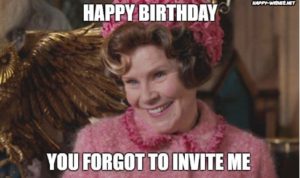 Harry Potter Funny Birthday Meme