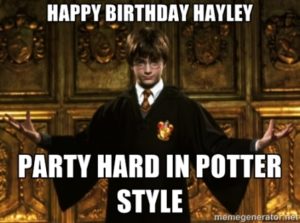 Harry Potter Happy Birthday Memes