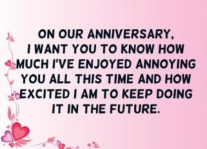 Funny Anniversary Quotes Message