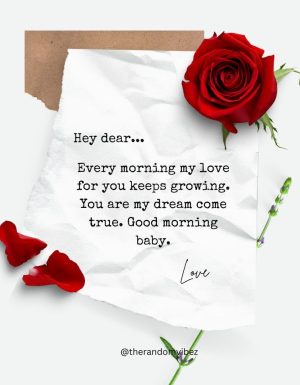 good morning message to my love