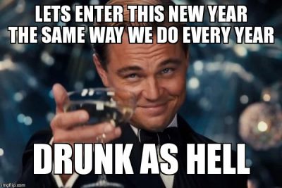Drunk New Year Memes