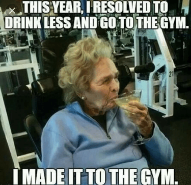 Funny New Year's Resolution Meme