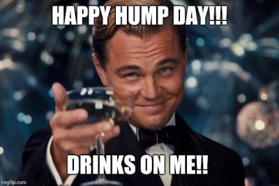 Hump Day drinking meme