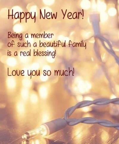 New Year Greetings For Family