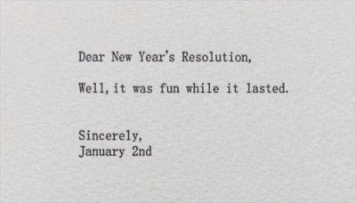 New Year's Resolution Funny Quotes
