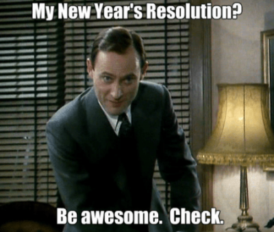 Scarily New Year's Resolution Meme