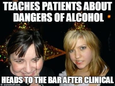 Nursing School Alcohol Meme