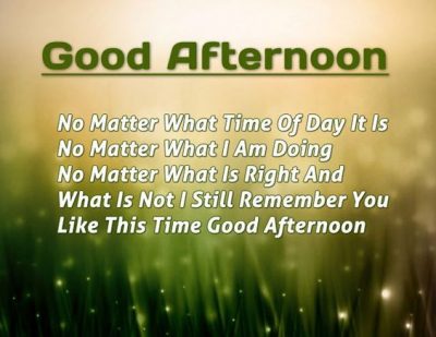 Sayings On Good Afternoon