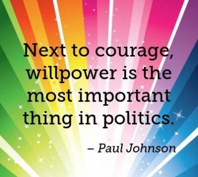 Willpower In Politics Quotes