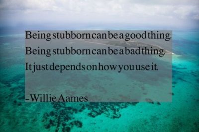 Being Stubborn Quotes