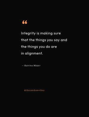 quote about integrity