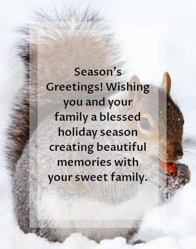 Holiday Greetings Quotes For Family