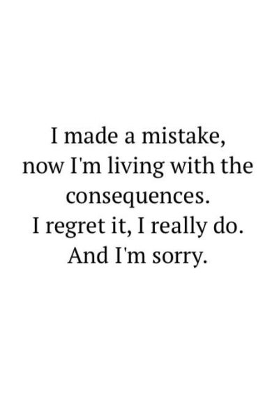 I Regret It Quotes