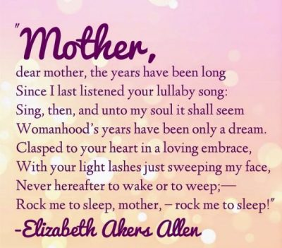 Memorial Verses for Mom