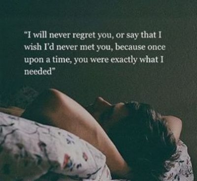 No Regrets Quote Love