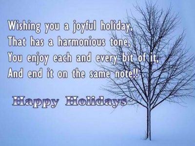 Wishing You Happy Holiday
